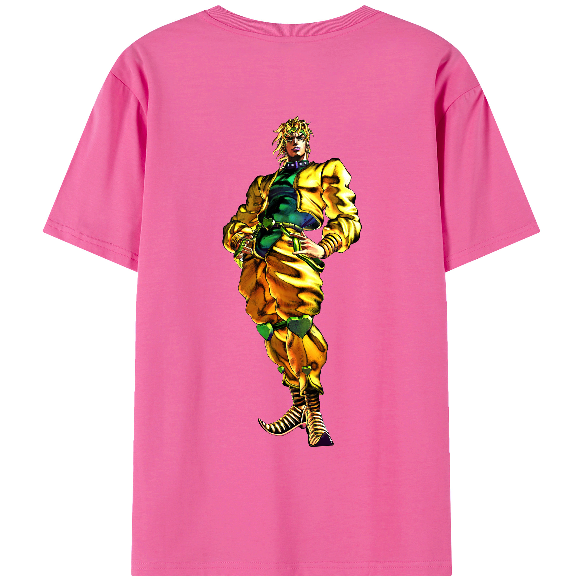 （画像用） ジョジョの奇妙な冒険 ディオ?ブランドー JoJo's Bizarre Adventure Dio Brando レディース半袖Tシャツ(バックプリント)